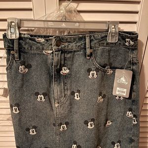 Shop Disney Mickey Mouse Jean skirt XL